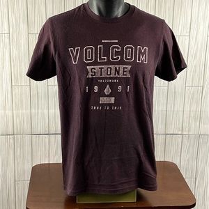 Volcom Maroon Short Sleeve Tee